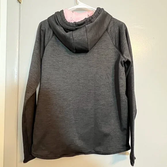 Under Armour Youth Cold Gear Loose Black Realtree Camo Hoodie Sweatshirt Size M - Picture 4 of 5